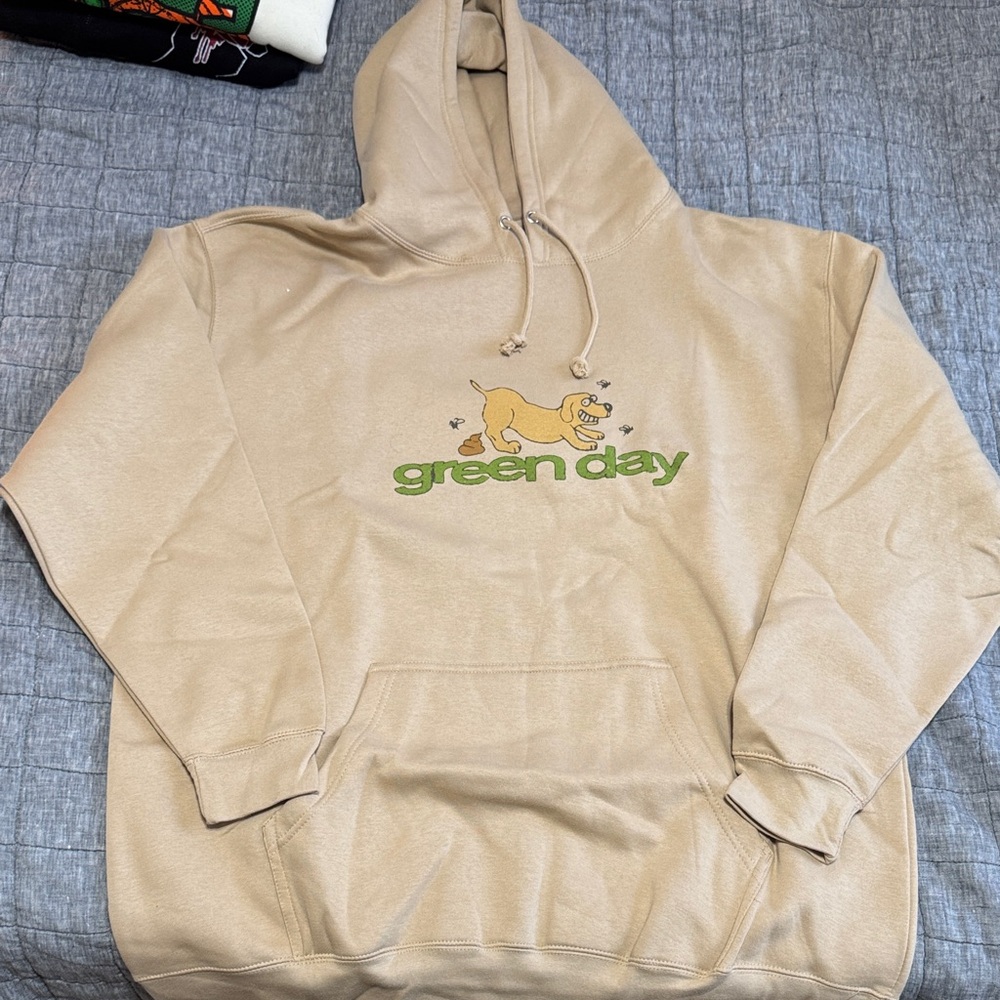 Green Day Tan Dog Hoodie